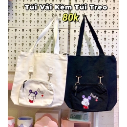 TÚI VẢI KÈM TÚI TREO