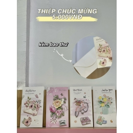 THIỆP CHÚC MỪNG HOA