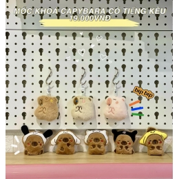MÓC KHÓA CAPYBARA CÓ TIẾNG KÊU