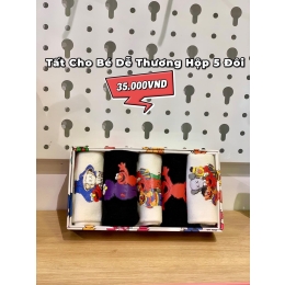 TẤT CHO BÉ DỄ THƯƠNG HỘP 5 ĐÔI