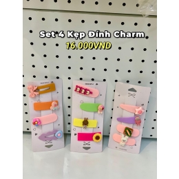 SET 4 KẸP ĐÍNH CHARM