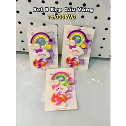 SET 3 KẸP CẦU VỒNG