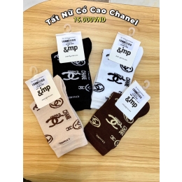 Tất nữ cổ cao Chanel