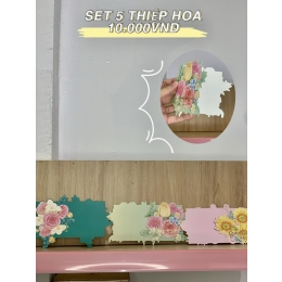 SET 5 THIỆP HOA