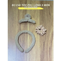 BỘ CÀI TÓC PHỦ LÔNG 3 MÓN