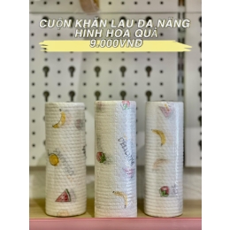 Cuộn khăn lau đa năng hình hoa quả