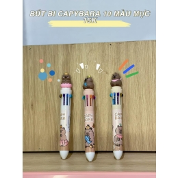 BÚT BI CAPYBARA 10 MÀU MỰC