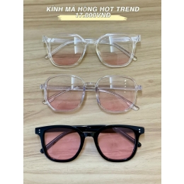 Kính má hồng hot trend